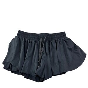 Liberty Pro Flowy Athletic Shorts Women S Black Butterfly Gym Activewear Skort